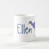 Happy Elephant (Personalize) Kaffeetasse (Mittel)