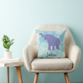 Happy Elephant (Personalize) Kissen (Stuhl )
