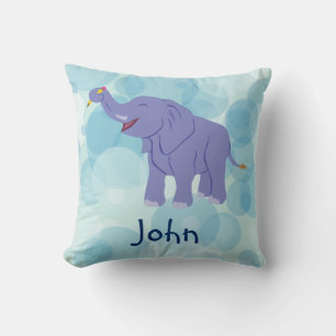 Happy Elephant (Personalize) Kissen