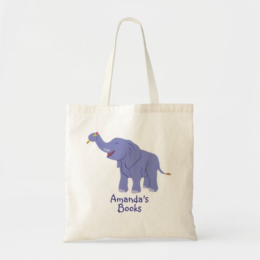 Happy Elephant (Personalize) Tragetasche (Vorne)