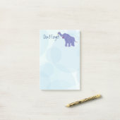 Happy Elephant Post-it Klebezettel (Auf Schreibtisch)