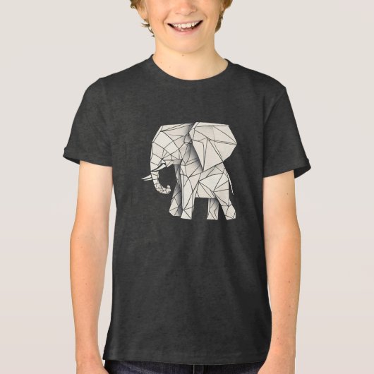 Happy Elephant Tri-Blend Shirt (Vorderseite)