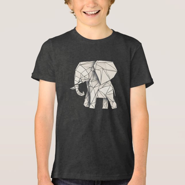 Happy Elephant Tri-Blend Shirt (Vorderseite)