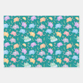 Happy Elephants Medley Mix und Match Geschenkpapier Set (Vorderseite 2)