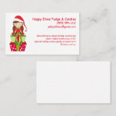 Happy Elf individuell anpassbare kleine Business B Visitenkarte (Vorne/Hinten)