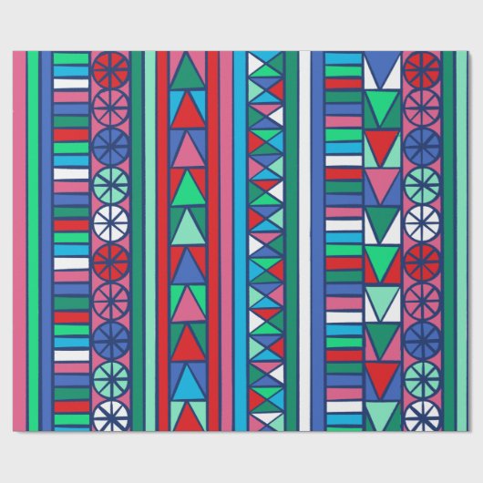 Happy Elves Graphic Gift Wrap Geschenkpapier (Flach)