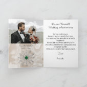 Happy Emerald 35. Hochzeitstag Karte (Innenseite)