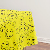 Happy Emoji Faces Yellow Tischdecke (Beispiel)