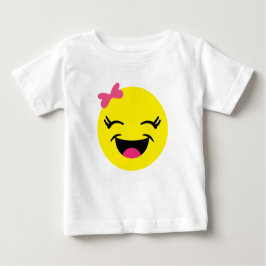 Happy Emoji Girl Baby T-shirt