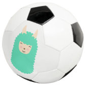 Happy Emoji Llama Soccer Ball (Dreiviertel)