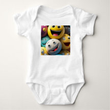 Happy Emojis Party - Baby Bodysuit