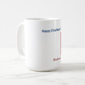 Happy Employee Appreciation Day Business Logo  Kaffeetasse (Vorderseite Links)