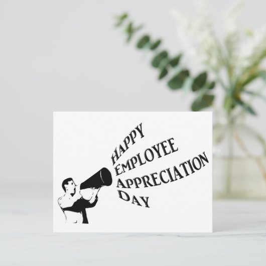 Happy Employee Appreciation Day Postkarte (Stehend Vorderseite)