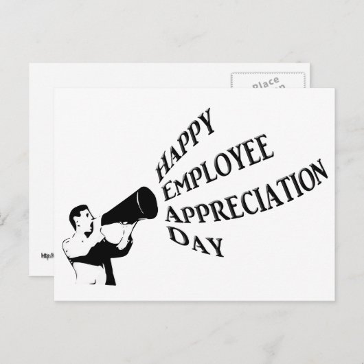 Happy Employee Appreciation Day Postkarte (Vorne/Hinten)