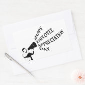 Happy Employee Appreciation Day Rechteckiger Aufkleber (Umschlag)