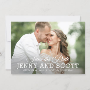 Happy End Editable Color Save the Date Card Dankeskarte