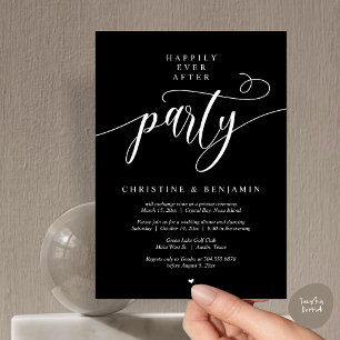 Happy End Party, Moderne Schriftart Einladung
