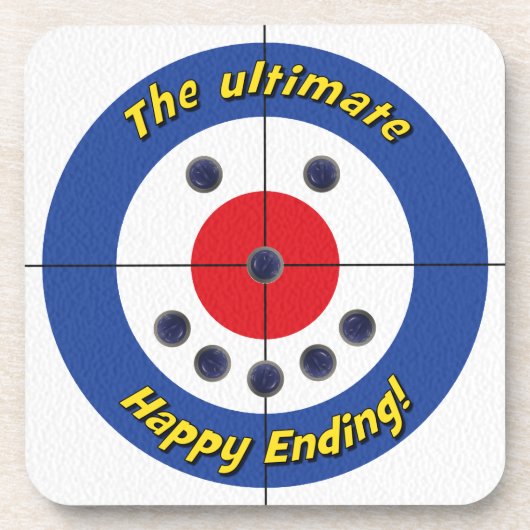 Happy Ending Curlers Untersetzer - (blau) (Vorderseite)