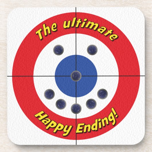 Happy Ending Curlers Untersetzer - (Rot) (Vorderseite)