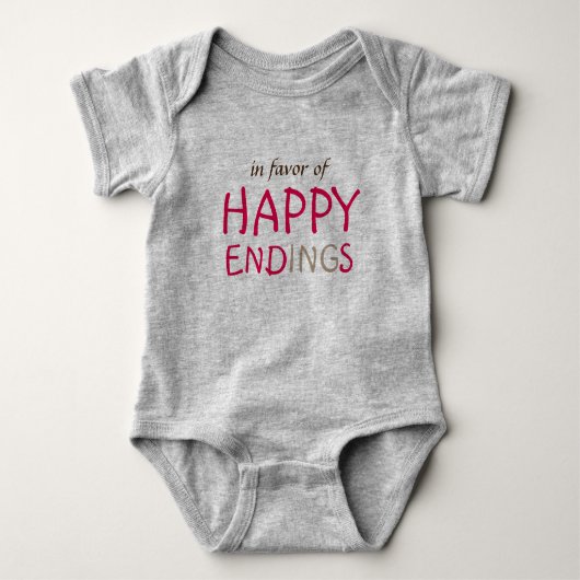 Happy Endings Baby Strampler (Vorderseite)