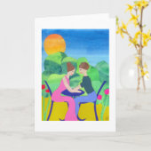 Happy Engagement Karte (Gelbe Blume)