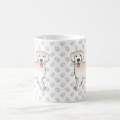 Happy English Cream Golden Retriever Hunde & Paws Kaffeetasse (Mittel)