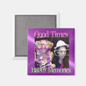 Happy Erinnerungen Erinnerung Kühlschrank Foto Mag Magnet (Vorderseite/Rückseite)