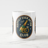 Happy Ever After Club Jumbo Tasse - Retro Wedding (Vorderseite)