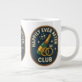 Happy Ever After Club Jumbo Tasse - Retro Wedding (Rechts)