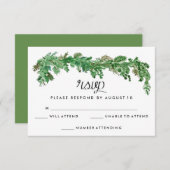 Happy Ever After Greenerity Hochzeit Einladung UAW (Vorne/Hinten)