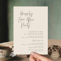 Happy ever After, Modernes Hochzeitsdinner Party
