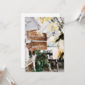 Happy Ever after Wedding Grußkarte Karte (Vorderseite/Rückseite Beispiel)