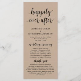 Happy ever, Modern Wedding Zeremony, Kraft Programm