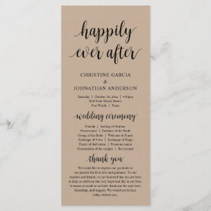 Happy ever, Modern Wedding Zeremony, Kraft Programm