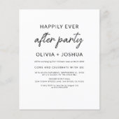 Happy Ever nach der Hochzeitsfeier Minimalistisch (Vorderseite)