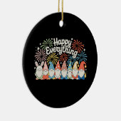 Happy Everything Gnomes All Year Every Holiday Keramik Ornament (Rechts)