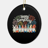 Happy Everything Gnomes All Year Every Holiday Keramik Ornament (Links)