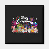 Happy Everything Gnomes For All Year Every Holiday Magnet (Vorne)