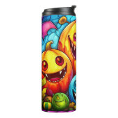 Happy Evil Halloween Pumpkins Thermosbecher (Nach links gedreht)