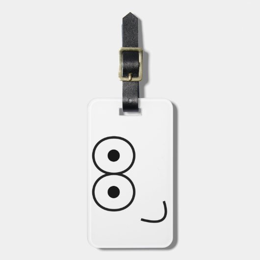 Happy Eyes and Mouth - Gepäckmarke Gepäckanhänger (Vorderseite vertikal)