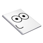 Happy Eyes and Mouth - Notebook Notizblock (Rechte Seite)