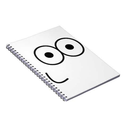 Happy Eyes and Mouth - Notebook Notizblock (Rechte Seite)
