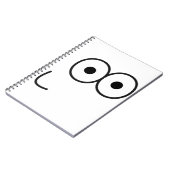 Happy Eyes and Mouth - Notebook Notizblock (Linke Seite)