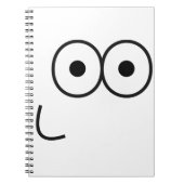 Happy Eyes and Mouth - Notebook Notizblock (Vorderseite)