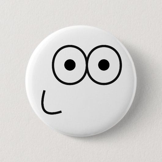 Happy Eyes and Mouth - Pinback Button (Vorderseite)