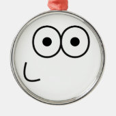 Happy Eyes and Mouth - Premium Round Ornament (Vorne)