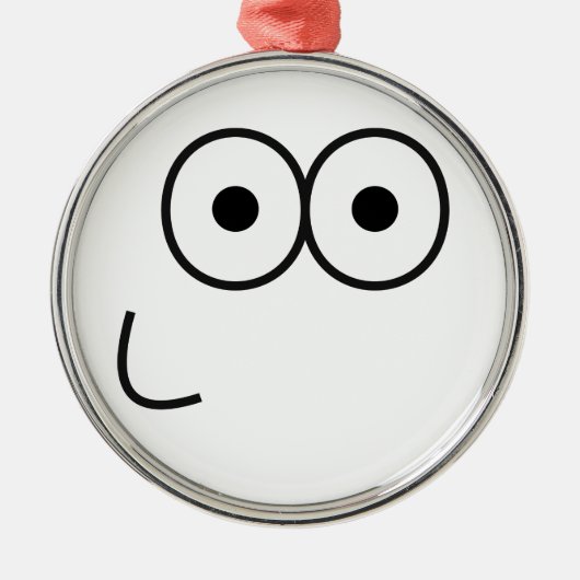 Happy Eyes and Mouth - Premium Round Ornament (Vorne)