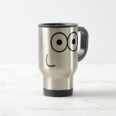 Happy Eyes and Mouth - Travel Mug Reisebecher (VorderseiteRechts)