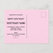 Happy Fabulous 50. Geburtstag Einladung Party (Rückseite)