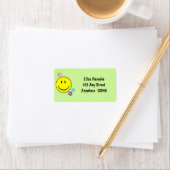 Happy Face Adressaufkleber (Insitu)